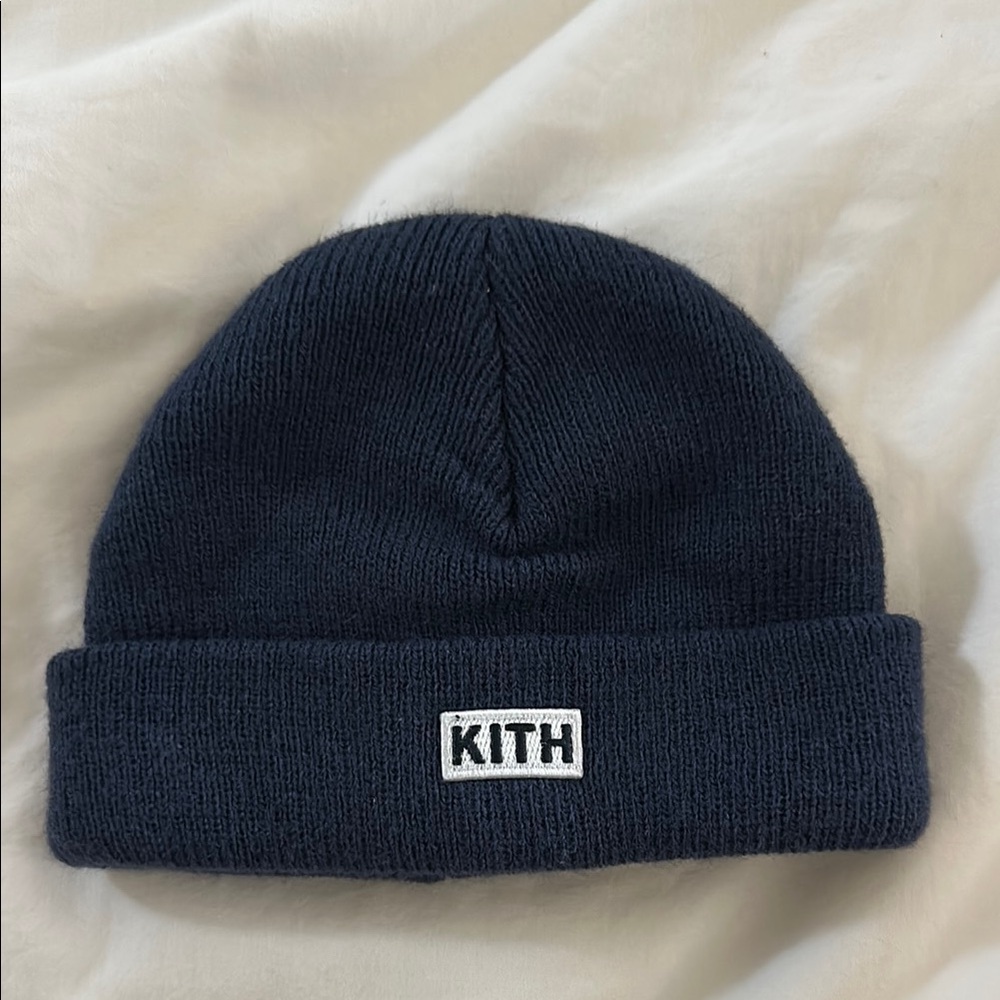 Kith Dark Blue Knit Infant Beanie